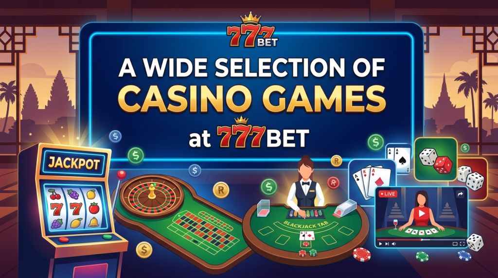 777BET កាស៊ីណូប្រាក់ពិតប្រាកដនៅកម្ពុជា៖ ការណែនាំពេញលេញ